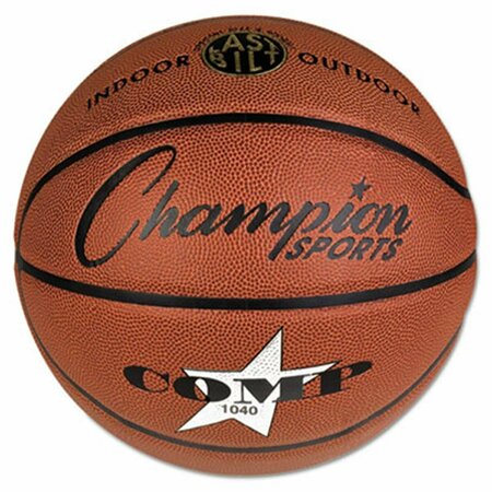 CHAMPION SPORTS Champion Sport  Composite Basketball, Official Junior, 27.75 in., Brown CH30774